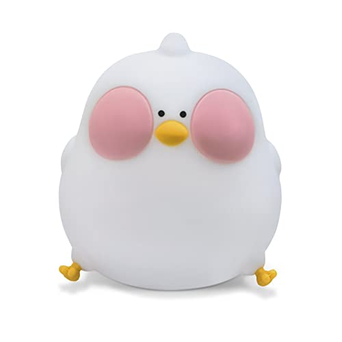 Chick Night Light For Niños Dormitorio Silicona Nursery Lamp Multicolor Smart Mood Lamp For Niños Control Táctil Lámpara De Mesita De Noche Decoración De La Habitación