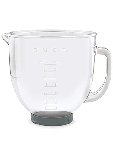 Smeg Batidora y Accesorio para Mezclar Alimentos SMB401, 5 quarts, Acero Inoxidable, Cromo