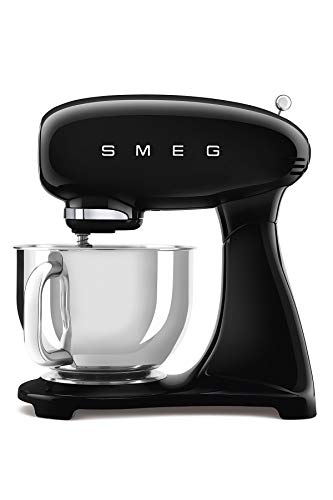 Smeg SMF03BLEU Robot De Cocina SMF03BELU 800w 4,8L-6 Funciones, 800 W, Acero Inoxidable 18/8, 10 Velocidades, Aluminio, Negro