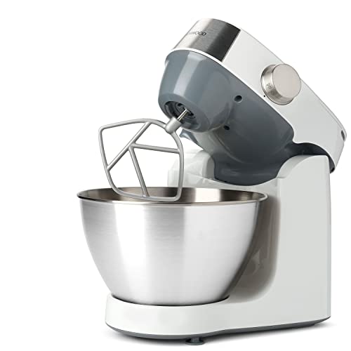 Kenwood Prospero+ KHC29.H0WH - Robot de Cocina Multifunción, Bol 4,3L, Mezclar, Batir y Amasar, Batidora de Vaso de Cristal 1.5L, Procesador de Alimentos 1.4L con Tres Discos y Exprimidor, Blanco