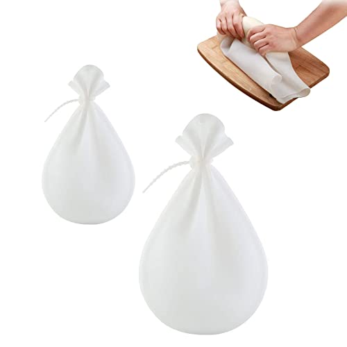 2 Piezas Bolsas para Amasar Antiadherentes, Bolsa de Amasar Silicona, Bolsas para Amasar, Bolsa De Amasado De Masa De Silicona, Bolsa para Mezclar Harina, para Hacer Pan, Pizza, Pasteles