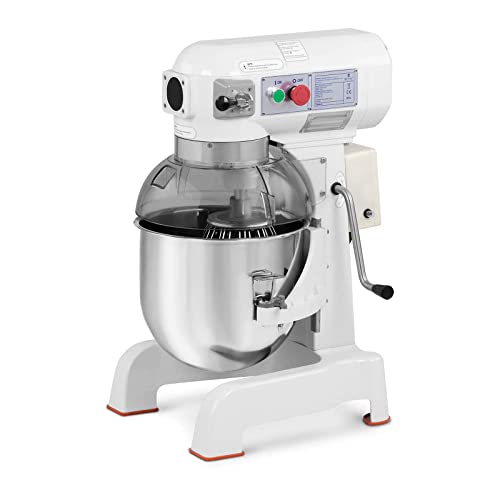 Royal Catering Amasadora Batidora De Cocina RCPM-20WP (Recipiente descendente, Motor: 700 W, Volumen: 20 L, Velocidad: 140/230 / 543 rpm)