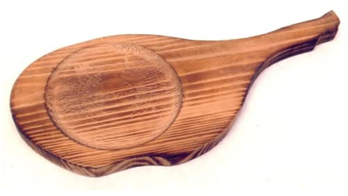 Boladeta - Tabla de Madera con forma de Pata Jamonera de Cocina para Cortar Jamón, Aperitivos, Carne, Queso. Tabla grande para picar y corte de Embutidos 40x16x2,1 cm