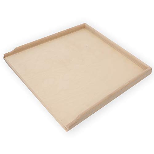 KADAX Tabla de horno de madera, resistente para pizza, pan de jengibre, pasta, tablas con listones antideslizamiento, tabla de masa, tabla de pasta (56 x 48,5 cm)