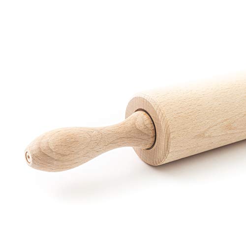 tuuli Kitchen Rodillo de amasar Madera de Haya para Cocina 44 x 5,5 cm