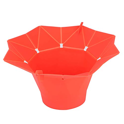 Cuenco para Palomitas de Maíz Plegable para Microondas Máquina de Palomitas de Maíz DIY de Silicona Herramienta de Cocina Casera para Amas de Casa Rojo