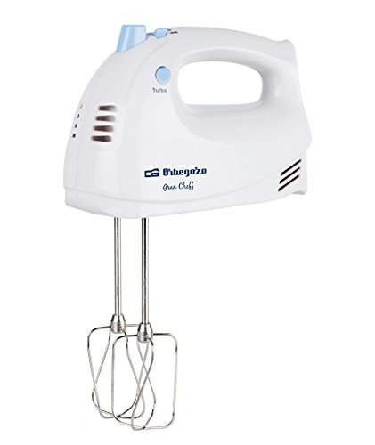 Orbegozo BA 3500 3500-Batidora amasadora, 5 velocidades, 300 W, plastico, Blanco