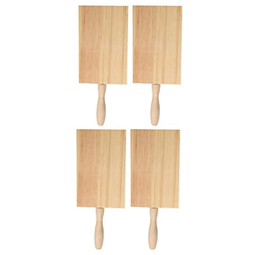 UPKOCH 4Pcs Tablero de Ñoquis Pasta de Madera Pastel de Pastelería Paleta de Mantequilla de Madera para Hacer Pasta Italiana Italiana Pasta