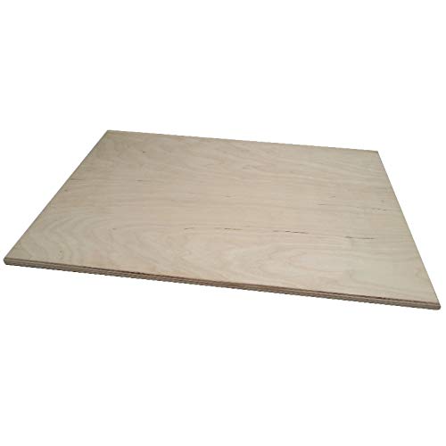 Erretre srl Tabla para amasar de madera de abedul de 60 x 50 x 1,2 cm con tope