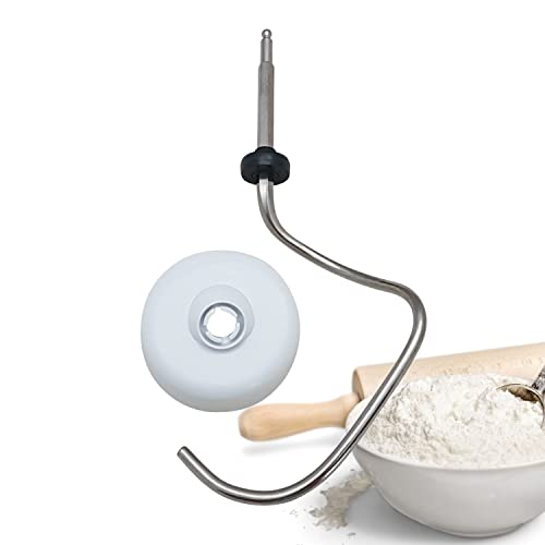 Lichtblau gancho de amasar con separador de masa blanco para robot de cocina Bosch I Amasador de recambio para Bosch MUM4 MUM5 I Raspador de amasar para procesador de comida I Bosch MUM4/MUM5