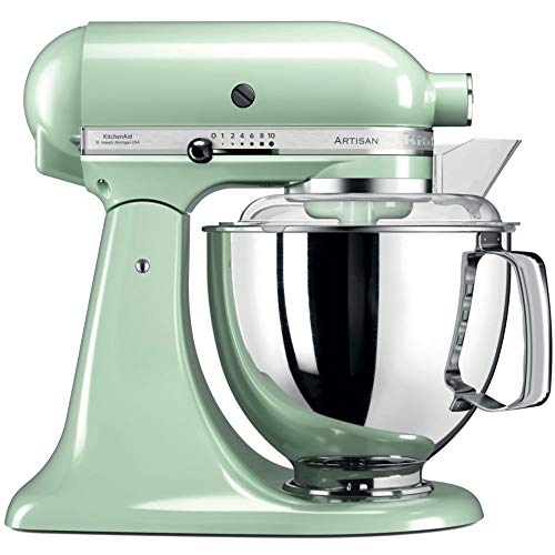 KitchenAid Artisan - Robot de cocina (4,8 L, Verde, palanca, 220 RPM, 1,454 m, AC)