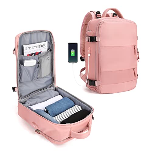 SZLX mochila de viaje para mujer, mochila de transporte, mochila de senderismo, mochila impermeable para deporte al aire libre, mochila informal para la escuela, bolsa para computadora portátil