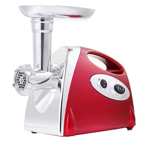 SEESEE.U - Picadora de carne eléctrica The Mincer con 3 molinillos y tubos para embutidos para uso doméstico, fabricante de acero inoxidable, con accesorio de motor de cobre de 800 W, color negro