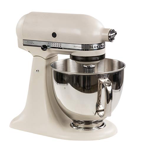 Kitchenaid 5KSM175PSEFL Artisan - Robot de cocina (acero inoxidable), color blanco