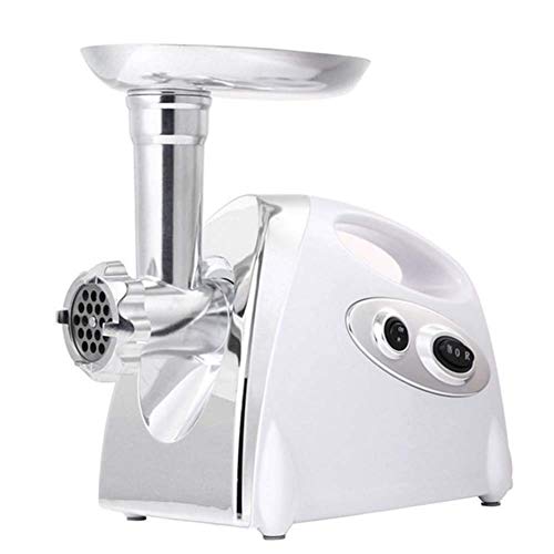 SEESEE.U - Picadora de carne eléctrica The Mincer con 3 molinillos y tubos para embutidos para uso doméstico, fabricante de acero inoxidable, con accesorio de motor de cobre de 800 W, color negro