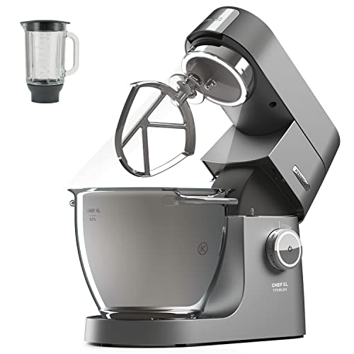 Kenwood Electrodomésticos Titanium Chef XL System Pro Robot de Cocina, 1700 W, 5 kg, Plata, 44 Decibelios, Metal