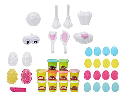 Play-Doh - Juego de Sellos para Huevos de Pascua (25 Piezas, amasar con Huevos, Sellos y 10 latas de Play-Doh, para niños a Partir de 3 y 56 g), Exclusivo en Amazon