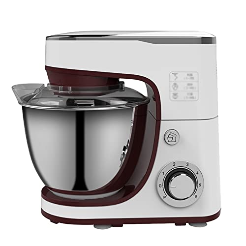 Mezcladora de Masa Máquina De Mezcla Máquina De Chef Doméstico Comercial Máquina De Amasadora Automática Máquina Batidor De Huevos Cocina Fácil (Color : White, Size : 30x30x15cm)