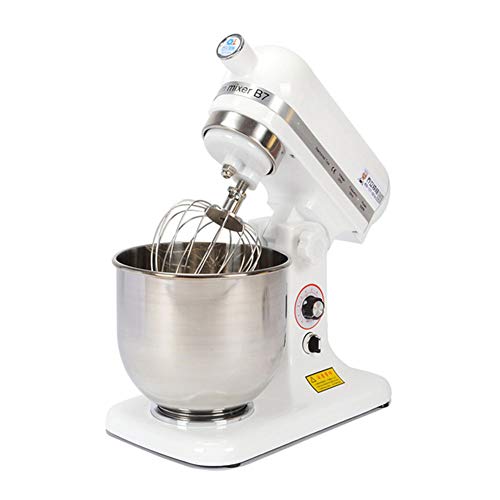 Robot De Cocina Amasadora Batidora Y Mezcladora Para Reposteria Cuenco De 7 L, Control De 9 Velocidades, Incluye 2X Batidor Para Hornear Pasteles Crema De Huevo De Cocina, Uso Comercial Y Doméstico