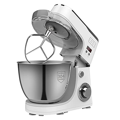 YGTMV 1000W Robot De Cocina Multifunción,6 Velocidades Amasadora De Pan Para Repostería,Bol De Acero Inoxidable 5 L,Bajo Ruido,Batidora Amasadora Con Antideslizante,Plata