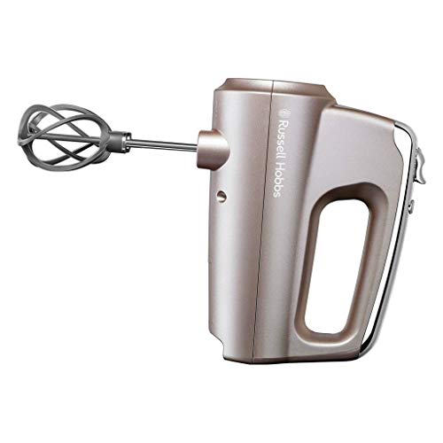 Russell Hobbs Batidora Amasadora Swirl Smoky Quartz - Batidora Varillas, 2 Varillas Batidoras, 2 Ganchos para Masa, 5 Velocidades, Función Turbo, Accesorios Aptos para Lavavajillas - 25892-56