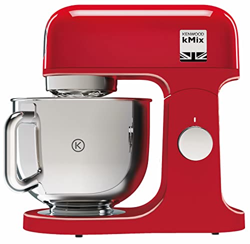 Kenwood KMX750AR amasadora planetaria Kitchen Machine kMix, Robot de cocina Mixer, 1000 W, 5 litros, acero, plástico, rojo