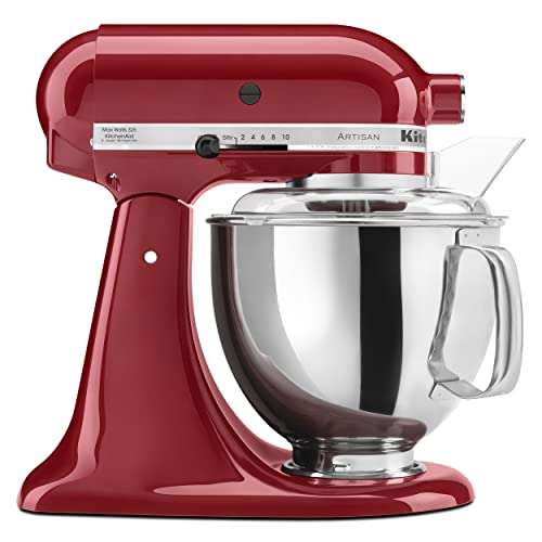 KitchenAid KSM150PSER - Batidora amasadora, color rojo (potencia 325)