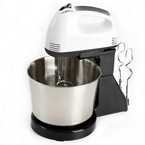 Batidora Amasadora,2.5L De Acero Inoxidable Del Recipiente Mezcla,De 7 Velocidades Eléctricos Mezcladores 200W Robot De Cocina,Que Comprende Un Gancho Pasta,Ensaladas,Pasteles,Negro