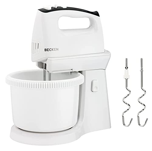 Becken Batidora Amasadora con Bol, 3.2L de Capacidad, 5 velocidades, 400W