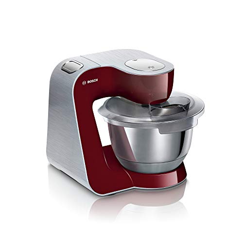 Bosch MUM58CR60 MUM 5 CreationLine Premium - Robot de cocina (1000 W, cuenco de acero inoxidable de 3,9 l, triturador y 3 rebanadas), color rojo