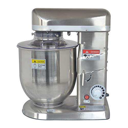 SQINAA Comercial Batidora De Pie 10L 500W Eléctrico Masa Blender con Acero Inoxidable Tazón Gancho Amasador Batidor Plano Batidor Agitación Volumen Dentro De 1Kg