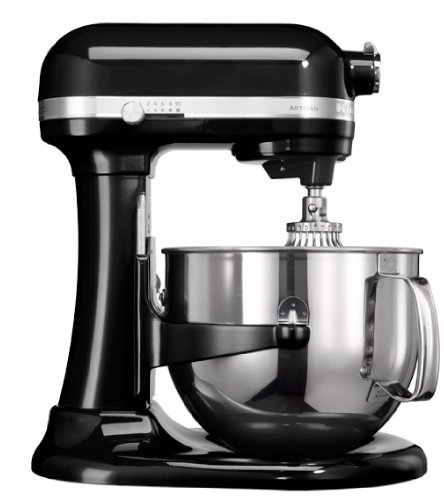 KitchenAid - Batidora amasadora (6,9 l), Color Negro