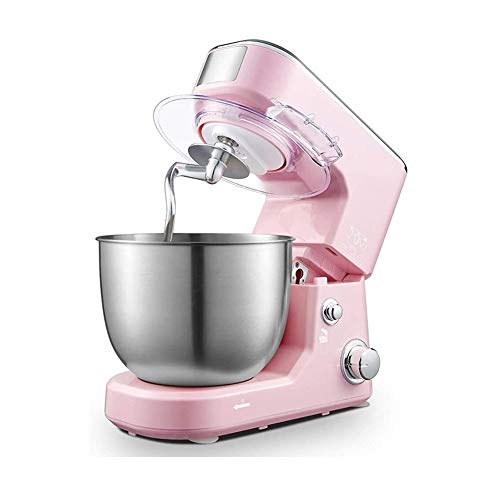 GAOJINXIURZ Batidoras amasadoras Robot De Cocina Batidora De Pie con 5L Tazón Motor De 1000 W, De Plástico, De Acero Inoxidable For La Torta, Masa Empanada, Pan, Postres Y Más