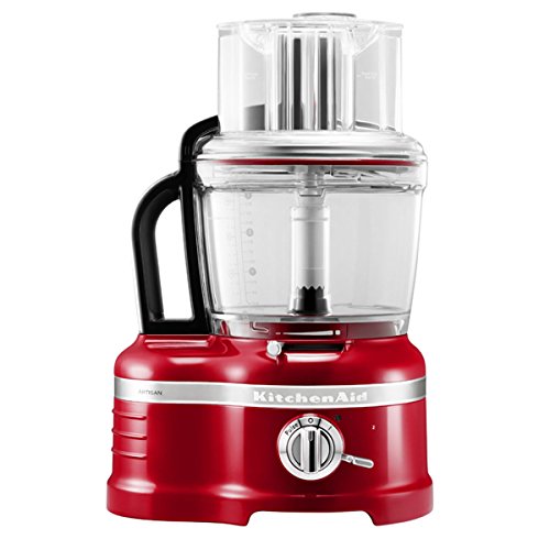 KitchenAid 5KFP1644 - Robot de cocina (Rojo, Transparente, 13,6 kg, 30,4 cm, 24,8 cm, 50/60 Hz, 220-240V)