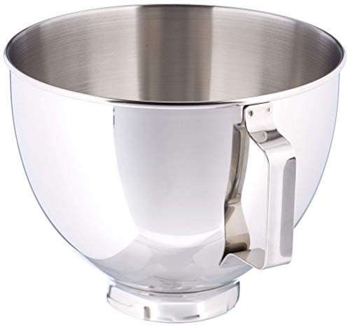 KitchenAid Classic + Artisan F. 5KSM90 4.3L Bol Inoxidable 5K45SBWH, 4.3 litros, 18/8 Stainless Steel, acero inoxidable