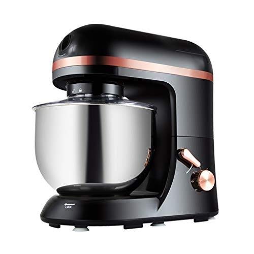 Batidoras amasadoras Casera de múltiples Funciones de la Cocina batidora de pie con Cabeza inclinable 5L automática de 7 velocidades pequeña máquina de Cocina, batidor de Huevo, Masa Mezclador