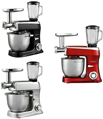 Amasadora 3 en 1 planetaria batidora Royalty 2100 W robot picadora cocina 7,5 l