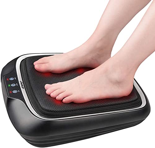 RENPHO Masaje Eléctricos de pies con calor, Masajeador eléctrico de pies Shiatsu,Masajeadores para pies de amasamiento profundo con cubierta extraíble