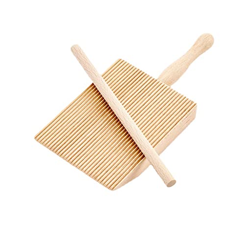 Tablero de madera para ñoquis, tablero acanalado, juego de modelador de Pasta de madera con accesorios, tablero Universal para ñoquis, fabricante de Pasta de cocina, herramientas de Pasta para el ho