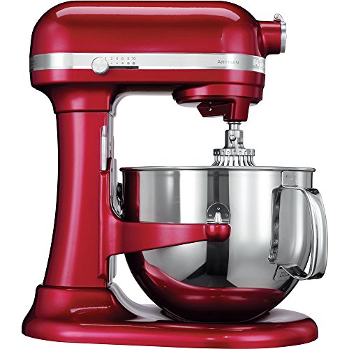 KitchenAid 5KSM7580XECA, 500 W, 6.9 litros, Acero Inoxidable, 10 Velocidades, Rojo