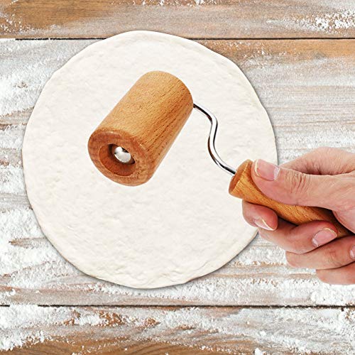 Rodillo para Repostería, Rodillo para Masa de Madera, Rodillo Antiadherente para Pizza, Juego de Rodillos para Panadero para Cocina Casera, Cocina para Hornear (estilo 4)